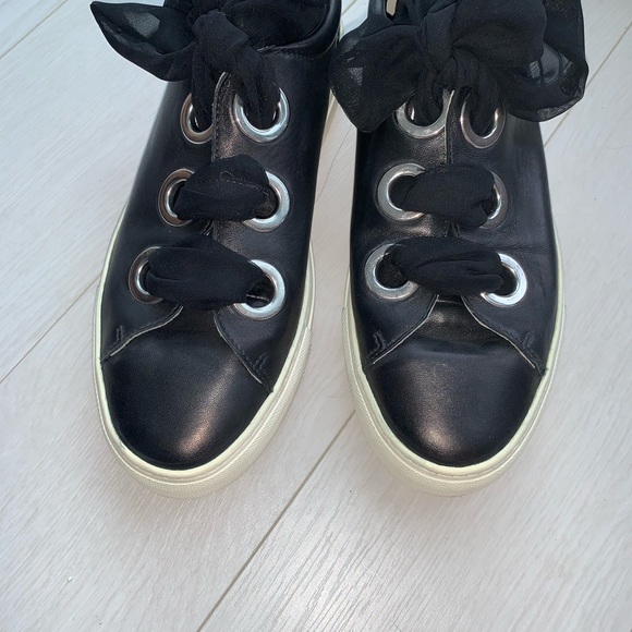 Voile Blanche Vintage Leather Platform Sneakers B&W Size 40 (US 9.5) - Picture 5 of 14